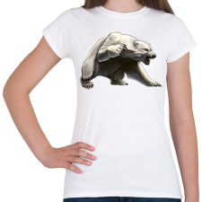 PRINTFASHION Angry Polar Bear - Női póló - Fehér női póló