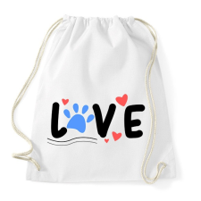 PRINTFASHION Animal love - Sportzsák, Tornazsák - Fehér tornazsák