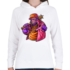 PRINTFASHION ANIMAL - Női kapucnis pulóver - Fehér