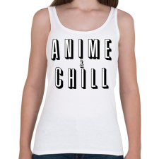 PRINTFASHION Anime & Chill - Női atléta - Fehér női trikó