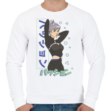 PRINTFASHION Anime csaj - Férfi pulóver - Fehér férfi pulóver, kardigán