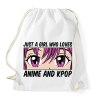 PRINTFASHION Anime és kpop - Sportzsák, Tornazsák - Fehér