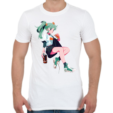 PRINTFASHION Animés csaj - Férfi póló - Fehér férfi póló