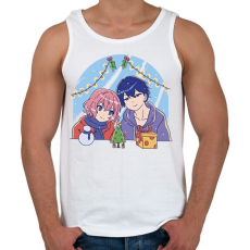 PRINTFASHION Animés karácsony - Férfi atléta - Fehér