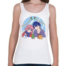 PRINTFASHION Animés karácsony - Női atléta - Fehér női trikó