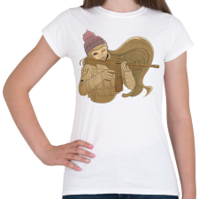 PRINTFASHION Animés katona - Női póló - Fehér női póló