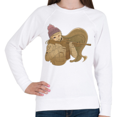 PRINTFASHION Animés katona - Női pulóver - Fehér