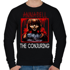 PRINTFASHION ANNABELLE - Férfi pulóver - Fekete férfi pulóver, kardigán