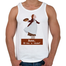 PRINTFASHION Anne, E-vel a végén! - Széllel szemben - Férfi atléta - Fehér