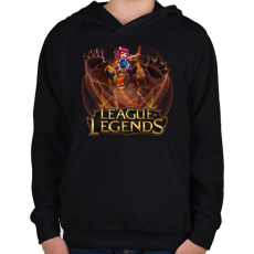 PRINTFASHION Annie - Gyerek kapucnis pulóver - Fekete