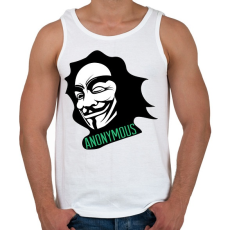 PRINTFASHION Anonymous - Férfi atléta - Fehér