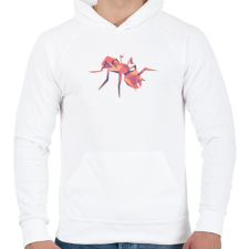 PRINTFASHION ant-hangya-polominta - Férfi kapucnis pulóver - Fehér férfi pulóver, kardigán