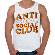 PRINTFASHION Anti social social club - barna - Férfi atléta - Fehér