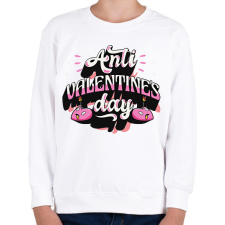 PRINTFASHION Anti valentin nap - Gyerek pulóver - Fehér gyerek pulóver, kardigán
