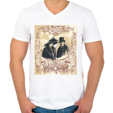 PRINTFASHION Antik divat - Férfi V-nyakú póló - Fehér férfi póló