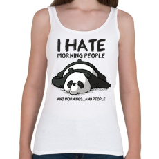 PRINTFASHION Antiszociális panda - Női atléta - Fehér