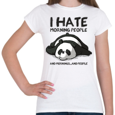 PRINTFASHION Antiszociális panda - Női póló - Fehér női póló