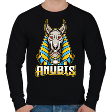 PRINTFASHION anubis - Férfi pulóver - Fekete férfi pulóver, kardigán