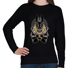 PRINTFASHION anubis - Női pulóver - Fekete