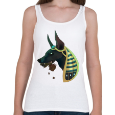 PRINTFASHION ANUBIS WITH ROSE SMITE - Női atléta - Fehér női trikó