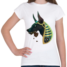 PRINTFASHION ANUBIS WITH ROSE  SMITE - Női póló - Fehér