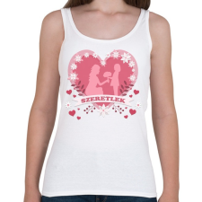 PRINTFASHION Anya2 - Női atléta - Fehér női trikó