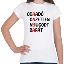PRINTFASHION Anya - betűs - Női póló - Fehér női póló