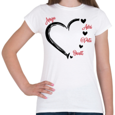 PRINTFASHION Anya és gyerekek - Női póló - Fehér