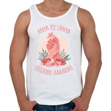 PRINTFASHION Anya és lánya legjobb barátok! - Férfi atléta - Fehér