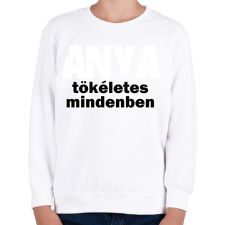 PRINTFASHION anya fehér - Gyerek pulóver - Fehér gyerek pulóver, kardigán