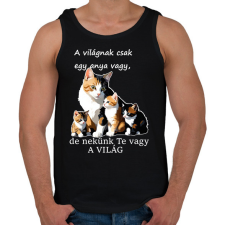 PRINTFASHION anya - Férfi atléta - Fekete atléta, trikó