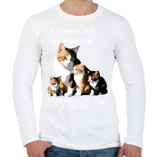 PRINTFASHION anya - Férfi hosszú ujjú póló - Fehér férfi póló