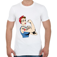 PRINTFASHION Anya - Férfi póló - Fehér