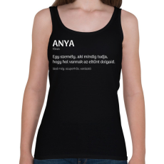 PRINTFASHION Anya jelentése - Női atléta - Fekete