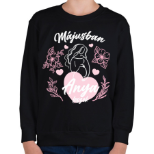 PRINTFASHION Anya leszek - Hónappal (fehér) - Gyerek pulóver - Fekete gyerek pulóver, kardigán