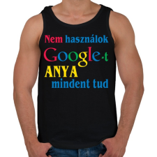 PRINTFASHION Anya mindent tud - Férfi atléta - Fekete atléta, trikó