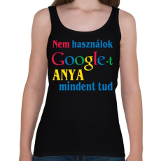 PRINTFASHION Anya mindent tud - Női atléta - Fekete