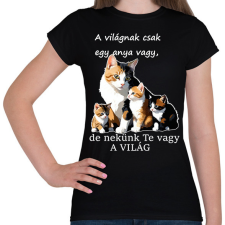 PRINTFASHION anya - Női póló - Fekete női póló