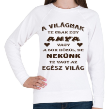 PRINTFASHION Anya - Női pulóver - Fehér női pulóver, kardigán