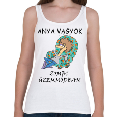 PRINTFASHION Anya vagyok zombi üzemmódban - Női atléta - Fehér