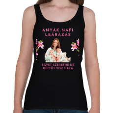 PRINTFASHION Anyák napi leárazás - Női atléta - Fekete