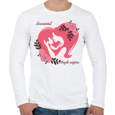 PRINTFASHION Anyák napja - Férfi hosszú ujjú póló - Fehér férfi póló