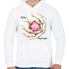 PRINTFASHION Anyák napja - Férfi kapucnis pulóver - Fehér