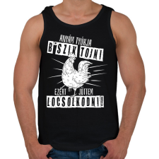 PRINTFASHION Anyám tyúkja húsvét - Férfi atléta - Fekete atléta, trikó