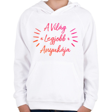 PRINTFASHION Anyának - Gyerek kapucnis pulóver - Fehér gyerek pulóver, kardigán