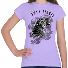 PRINTFASHION ANYATIGRISblackandwithe - Női póló - Viola női póló