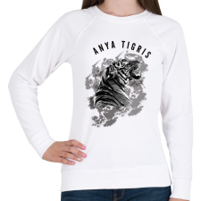 PRINTFASHION ANYATIGRISblackandwithe - Női pulóver - Fehér női pulóver, kardigán