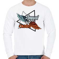 PRINTFASHION anygal vagy ördög - Férfi pulóver - Fehér férfi pulóver, kardigán