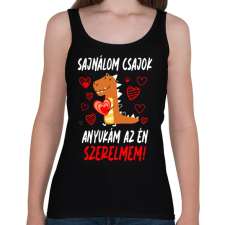 PRINTFASHION Anyukám az én szerelmem - Női atléta - Fekete női trikó