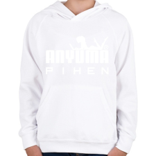 PRINTFASHION anyuma1a - Gyerek kapucnis pulóver - Fehér gyerek pulóver, kardigán